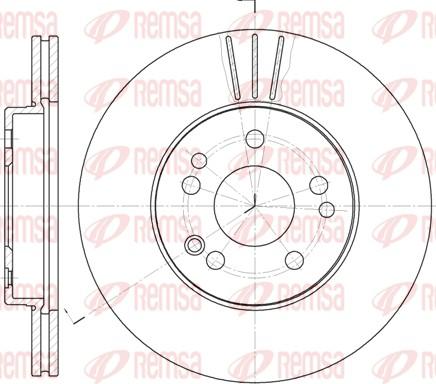 Remsa 6314.10 - Тормозной диск autospares.lv