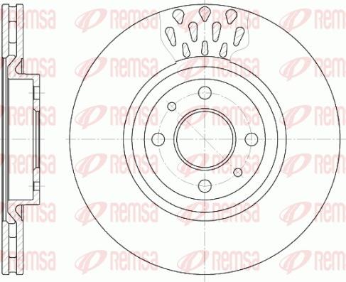 Remsa 6315.10 - Тормозной диск autospares.lv