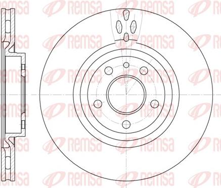 Remsa 6315.11 - Тормозной диск autospares.lv