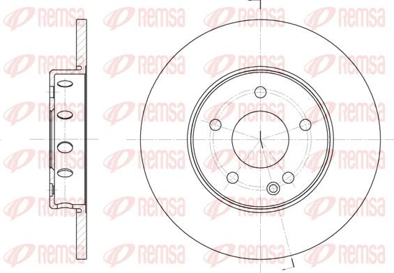 Remsa 6310.00 - Тормозной диск autospares.lv