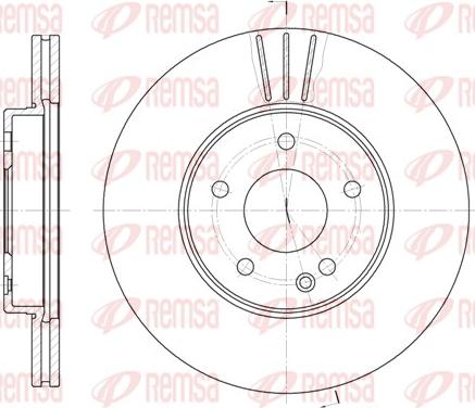 Remsa 6313.10 - Тормозной диск autospares.lv