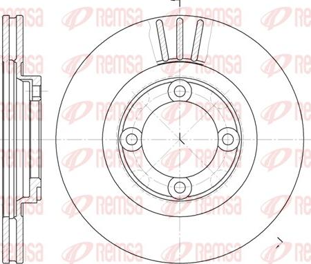 Remsa 6385.10 - Тормозной диск autospares.lv