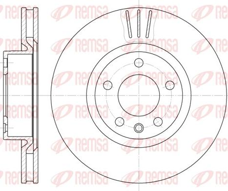 Remsa 6339.10 - Тормозной диск autospares.lv