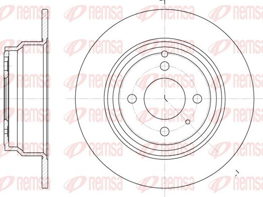 Remsa 6335.00 - Тормозной диск autospares.lv