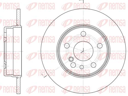 Remsa 6332.00 - Тормозной диск autospares.lv