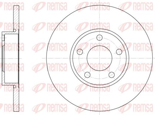 Remsa 6327.00 - Тормозной диск autospares.lv