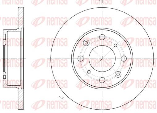 Remsa 6370.00 - Тормозной диск autospares.lv