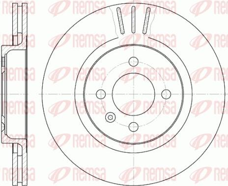 Remsa 6294.10 - Тормозной диск autospares.lv