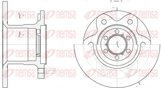 Remsa 6290.00 - Тормозной диск autospares.lv