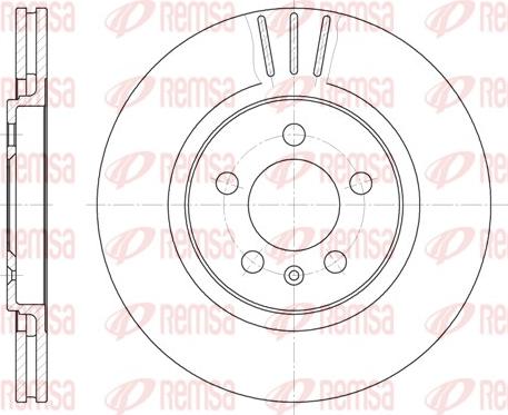 Remsa 6293.10 - Тормозной диск autospares.lv