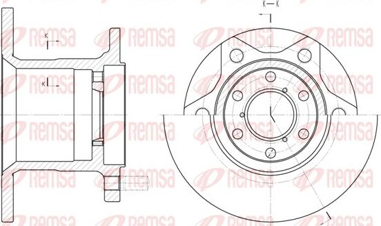 Remsa 6243.00 - Тормозной диск autospares.lv