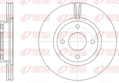 Remsa 62555.10 - Тормозной диск autospares.lv