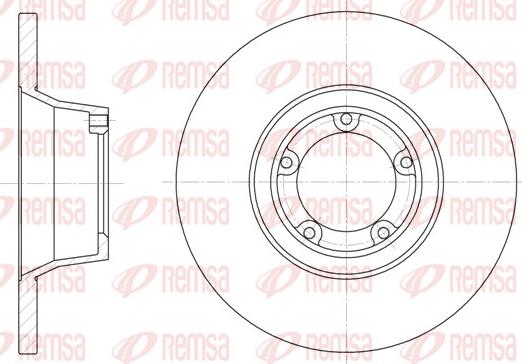 Remsa 6253.00 - Тормозной диск autospares.lv