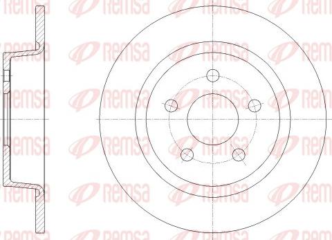 Remsa 62520.00 - Тормозной диск autospares.lv