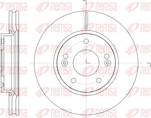Remsa 62523.10 - Тормозной диск autospares.lv