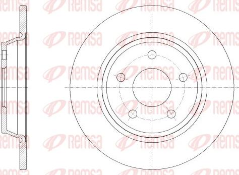 Remsa 62522.00 - Тормозной диск autospares.lv