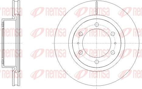 Remsa 62527.10 - Тормозной диск autospares.lv