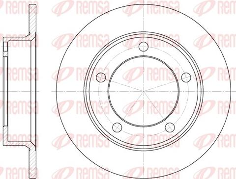 Remsa 6257.00 - Тормозной диск autospares.lv