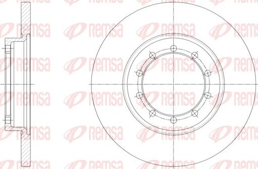 Remsa 62094.00 - Тормозной диск autospares.lv