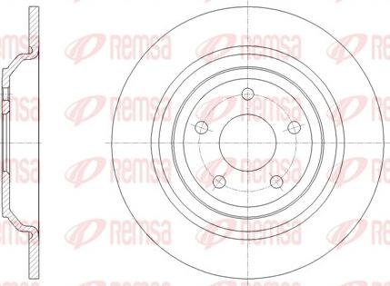 Remsa 62095.00 - Тормозной диск autospares.lv