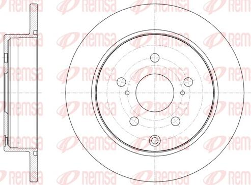 Remsa 62056.00 - Тормозной диск autospares.lv