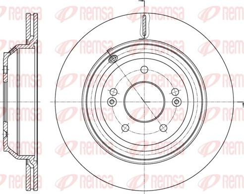 Remsa 62068.10 - Тормозной диск autospares.lv