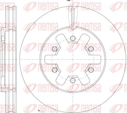 Remsa 62089.10 - Тормозной диск autospares.lv