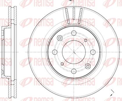 Remsa 62086.10 - Тормозной диск autospares.lv