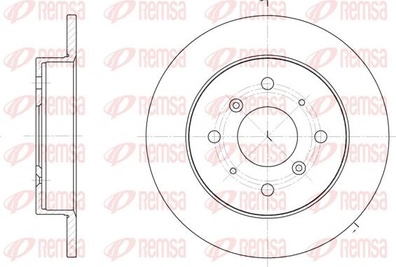 Remsa 6208.00 - Тормозной диск autospares.lv