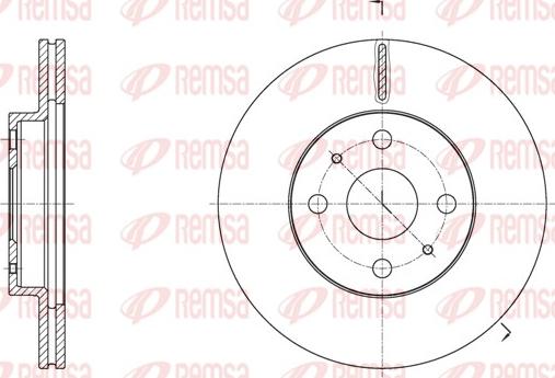 Remsa 62088.10 - Тормозной диск autospares.lv