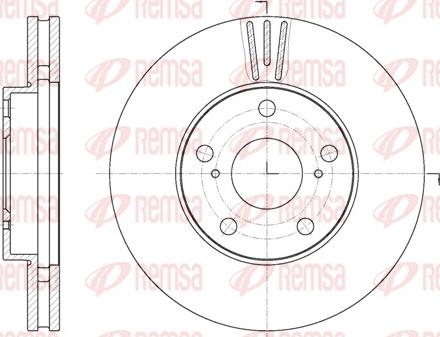 Remsa 62087.10 - Тормозной диск autospares.lv