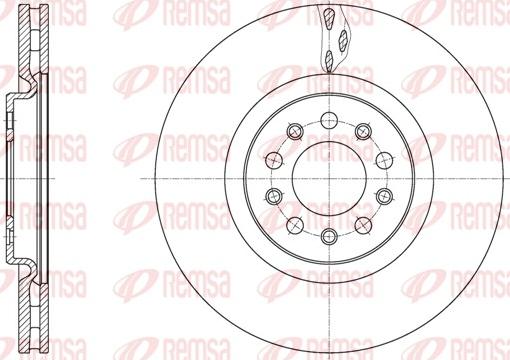 Remsa 62035.10 - Тормозной диск autospares.lv