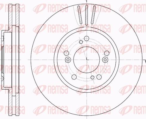 Remsa 62031.10 - Тормозной диск autospares.lv