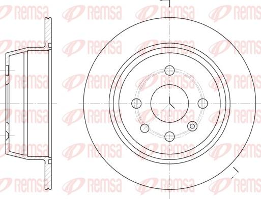 Remsa 6207.00 - Тормозной диск autospares.lv