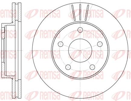 Remsa 6214.10 - Тормозной диск autospares.lv