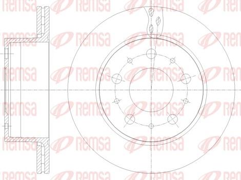 Remsa 62109.10 - Тормозной диск autospares.lv