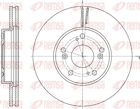 Remsa 62107.10 - Тормозной диск autospares.lv