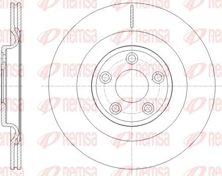 Remsa 62111.10 - Тормозной диск autospares.lv