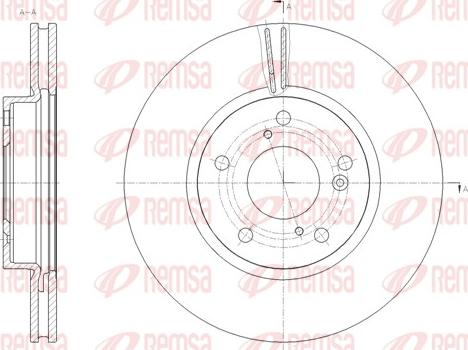 Remsa 62112.10 - Тормозной диск autospares.lv