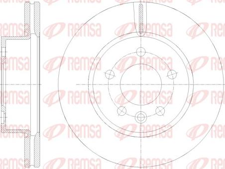 Remsa 62117.10 - Тормозной диск autospares.lv