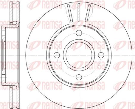 Remsa 6213.10 - Тормозной диск autospares.lv