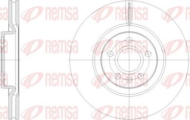 Remsa 62129.10 - Тормозной диск autospares.lv