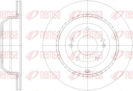 Remsa 62123.10 - Тормозной диск autospares.lv