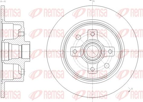 Remsa 6217.00 - Тормозной диск autospares.lv