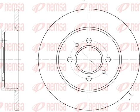 Remsa 6239.00 - Тормозной диск autospares.lv