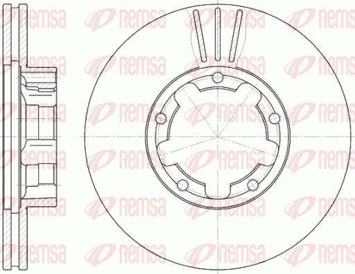 Remsa 6234.11 - Тормозной диск autospares.lv