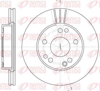 Remsa 6228.10 - Тормозной диск autospares.lv