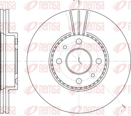Remsa 6227.10 - Тормозной диск autospares.lv