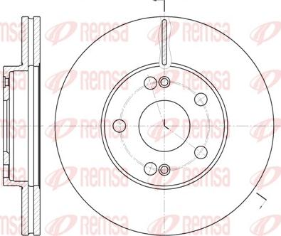 Remsa 6227.11 - Тормозной диск autospares.lv