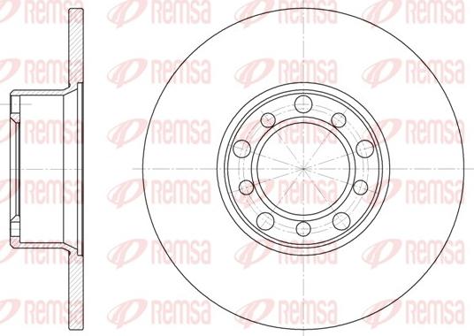 Remsa 6272.00 - Тормозной диск autospares.lv